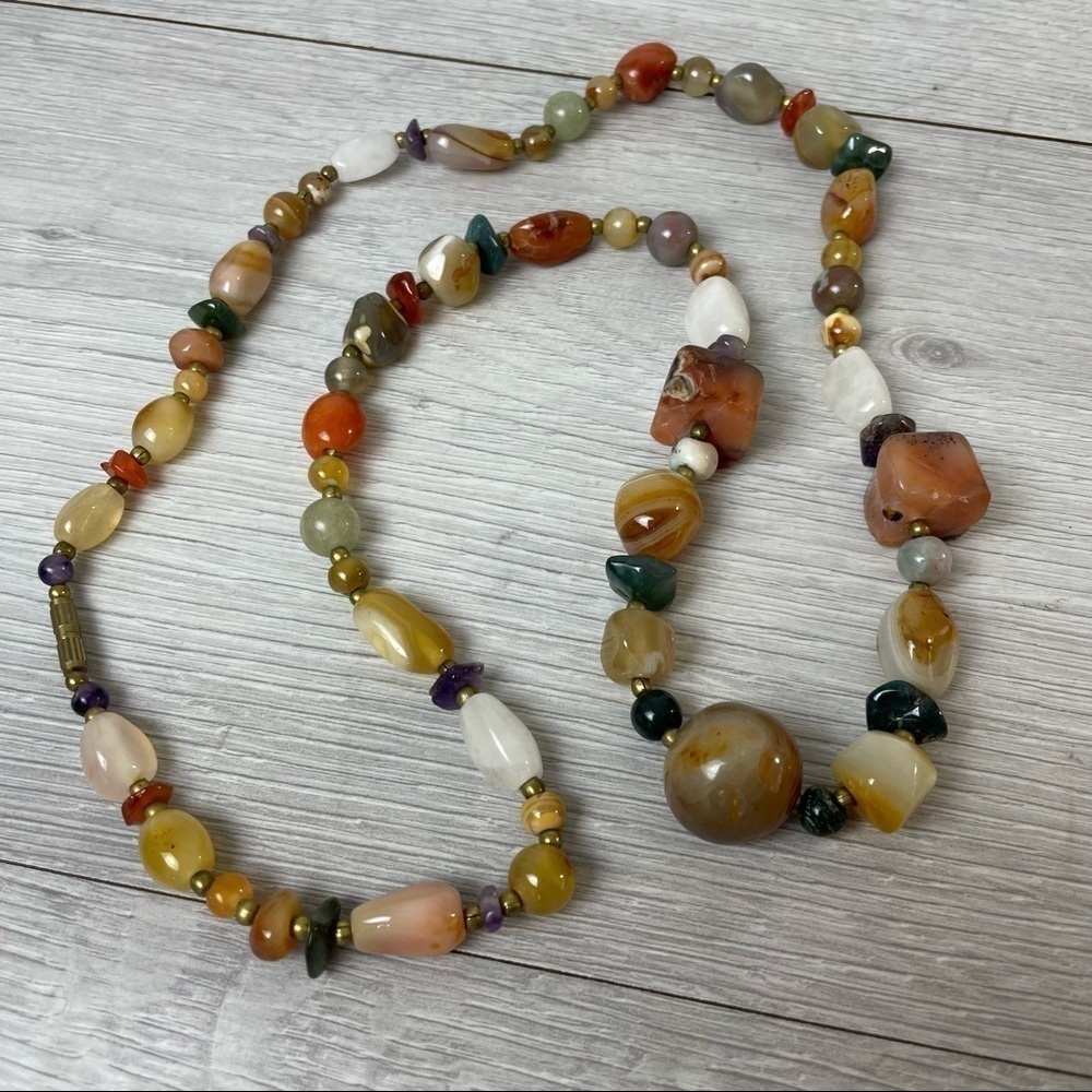 Multicolor Gemstone Necklace - image 5